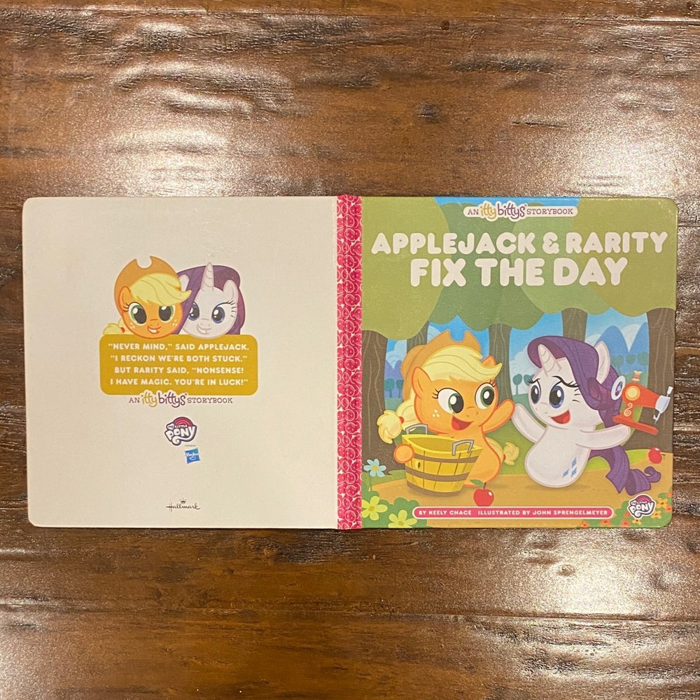 5/$10 Kids Book | Hallmark My Little Pony Applejack & Rarity Fix the Day - Picture 3 of 8